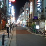 Vin樹亭 - ▲さすがに土曜の新地は人通りが少ない