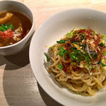 アジトイズム - 【イレギュラー】ポークカレーつけめんajito風（850円）＋〆のリゾット（200円）
      