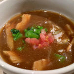 アジトイズム - 【イレギュラー】ポークカレーつけめんajito風（850円）＋〆のリゾット（200円）
      