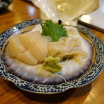 割烹あそ - 帆立：こちらも大きい