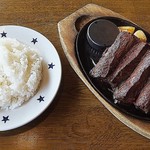 ステーキのどん - W牛サガリステーキ300g(2590円)