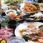 おきらく食堂 - 宴会メニューもボリューム満点