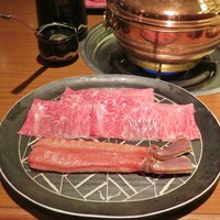 銀座瀬里奈 - 蟹と牛の盛り合せ
