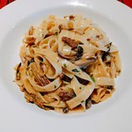トラットリア ダイ パエサーニ - キノコのクリームソース（タリアテッレ）