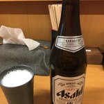 純豚骨ラーメン鶯 - 瓶ビール