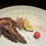 銀座 水野 - 虎魚の薄造り