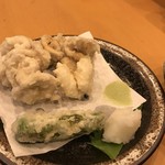 Ichie - いちえ定食デラックスの天ぷら
                        鱈の白子の天ぷらです。