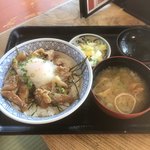 望郷の湯 - 塩豚カルビ丼セット