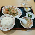 聚香楼 - ニラもやし炒め定食