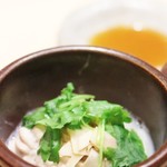 鮨こゝろ - 鱈の白子、湯葉、松茸の蒸し焼き