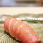 鮨こゝろ - fattest tuna 本鮪の大トロの漬け