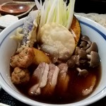 手打蕎麦のたぐと - 鴨汁は具沢山