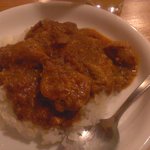 チキンプレイス - チキンカレーをアップで。