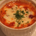 キラキラカフェ とねりこ - 夜メニュー　雑穀豆乳クリームのトマトソースグラタン
