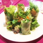 ガラムマサラ - パクチー春巻(609円)