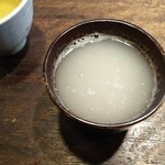 蕎麦屋　斐川 - 蕎麦湯