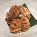 びんびや - たら白子醤油焼のアップ