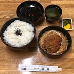 二八そば 砂場 - 別盛りカツ丼（ご飯大盛り）