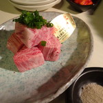 まぁちゃん - 飛騨牛A5等級サイコロステーキ(塩)(1,380円)