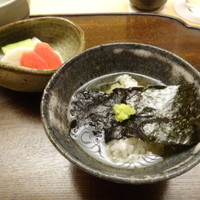 木山 - 海苔と山葵の出汁茶漬け