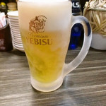 大衆酒場　かくや - エビス生