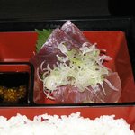 味処 ぐんじ - 日替わりランチのまぐろ。まぐろにネギって変則的だけどおいしかった。
