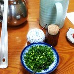 水たき 長野・水たきの薬味