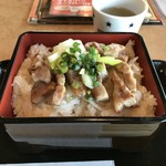 ステーキのどん - H30.1　ネギ塩豚重・大盛り