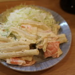 立呑み晩杯屋 - マカロニサラダ（１３０円）