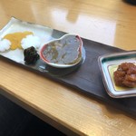 うなぎ亭 友栄 - 珍味三点 ¥1200
