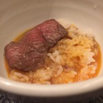 焼肉ホルモンせいご - シメにはご飯を入れて♪