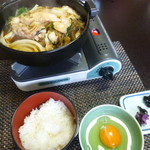 雉祥 - 鶏肉のすき焼き