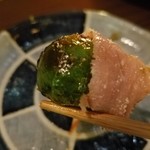 Bistro coda - 芽キャベツを生ハムで巻いて