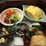 ふな田 - 八寸（花御膳）渡利牡蠣　節分豆と柊鰯