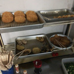 手打うどん たむら - トッピングコーナー