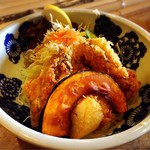 囲炉裏料理わ - （2017年12月）母の牡蠣フライ