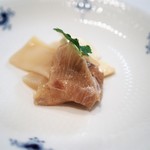 龍圓 - 魚介類とモッツァレラチーズの老酒漬け