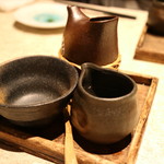Kappou Izakaya Hanagiku - 晴耕雨読(湯割り) お湯と焼酎を好みで割ります