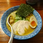 麺屋 きよたか - 特製(全部のせ)濃厚醤油鶏白湯そば ￥1,000