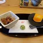 柚木元 - チョコレートシャーベットとミカン