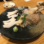 居酒屋 ほがら家 - つぶ、タコ頭刺身