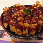 和食さと - 1801_Washoku Sato -和食さと- Mall Of Indonesia_Big Chicken Katsudon@99,600Rp(ビッグチキンカツ丼) ソースで味付け