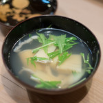 うを徳 - 2018.1 鹿児島タケノコと宍道湖白魚のお椀