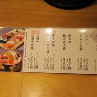 鮨政 西口店 - ランチメニュー。