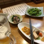 Shouya - 枝豆+タコわさび