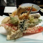 Shiraishi - 河豚と旬の野菜の天ぷらを後ろから