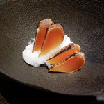 御料理 光安 - 自家製からすみと聖護院大根