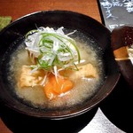 ひのと - お通し（具沢山の味噌汁）