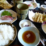 庖丁 - 小いわしの天ぷら定食