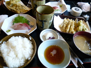 Houchou - 小いわしの天ぷら定食